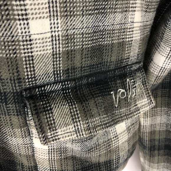 Volcom Boys Green Jacket Zip Button M - Picture 3 of 7